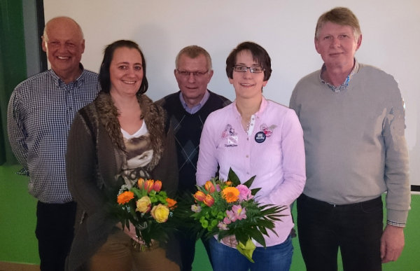 Die Abteilungsleitung 2015 - v.l.n.r.: Wilhelm Buhl (Abteilungsleiter), Sonja Schievink (Stellv. Kassiererin), Karl-Heinz Schlüter (Sport- und Jugendwart), Ilona Wöstmann (Kassiererin), Klaus Borgelt (Stellv. Abteilungsleiter)