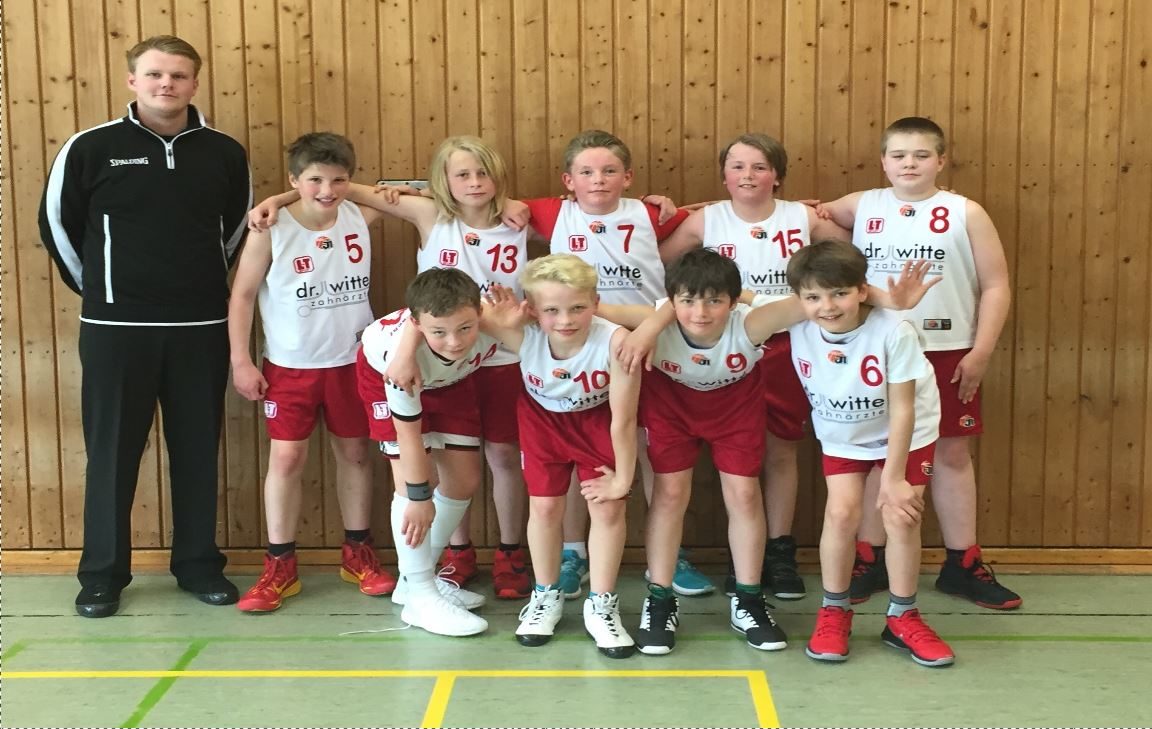 Mannschaftsfoto Basketball U-12 TuS Eintracht Rulle